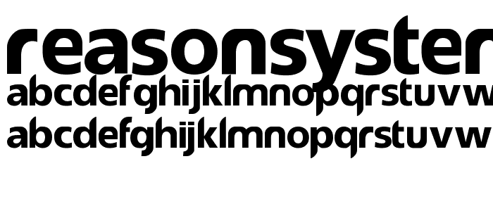 reasonSystem Regular font